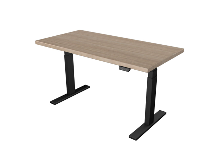 UVI Desk črni okvir z namizno ploščo (sonoma)